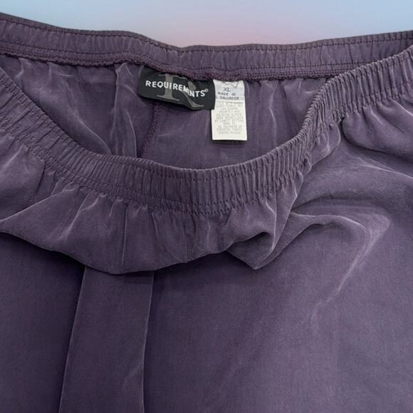 REQUIREMENTS Women's XL Casual Purple Top and Pant Set - Picture 5 of 5